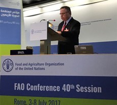 Blairo Maggi defende em Conferência da FAO consumo de carne bovina | MAPA